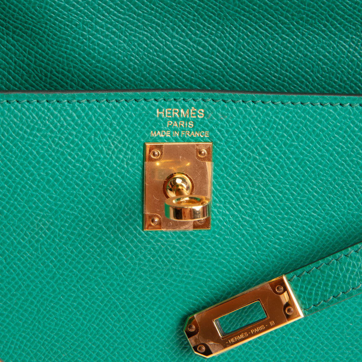 HERMES Kelly 25 Epsom Sellier - Vert Jade