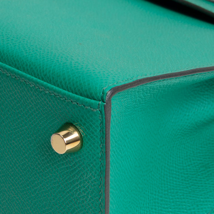HERMES Kelly 25 Epsom Sellier - Vert Jade