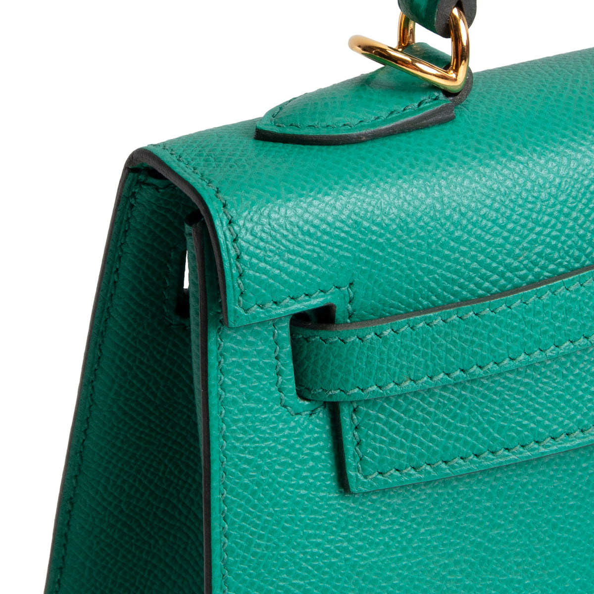HERMES Kelly 25 Epsom Sellier - Vert Jade
