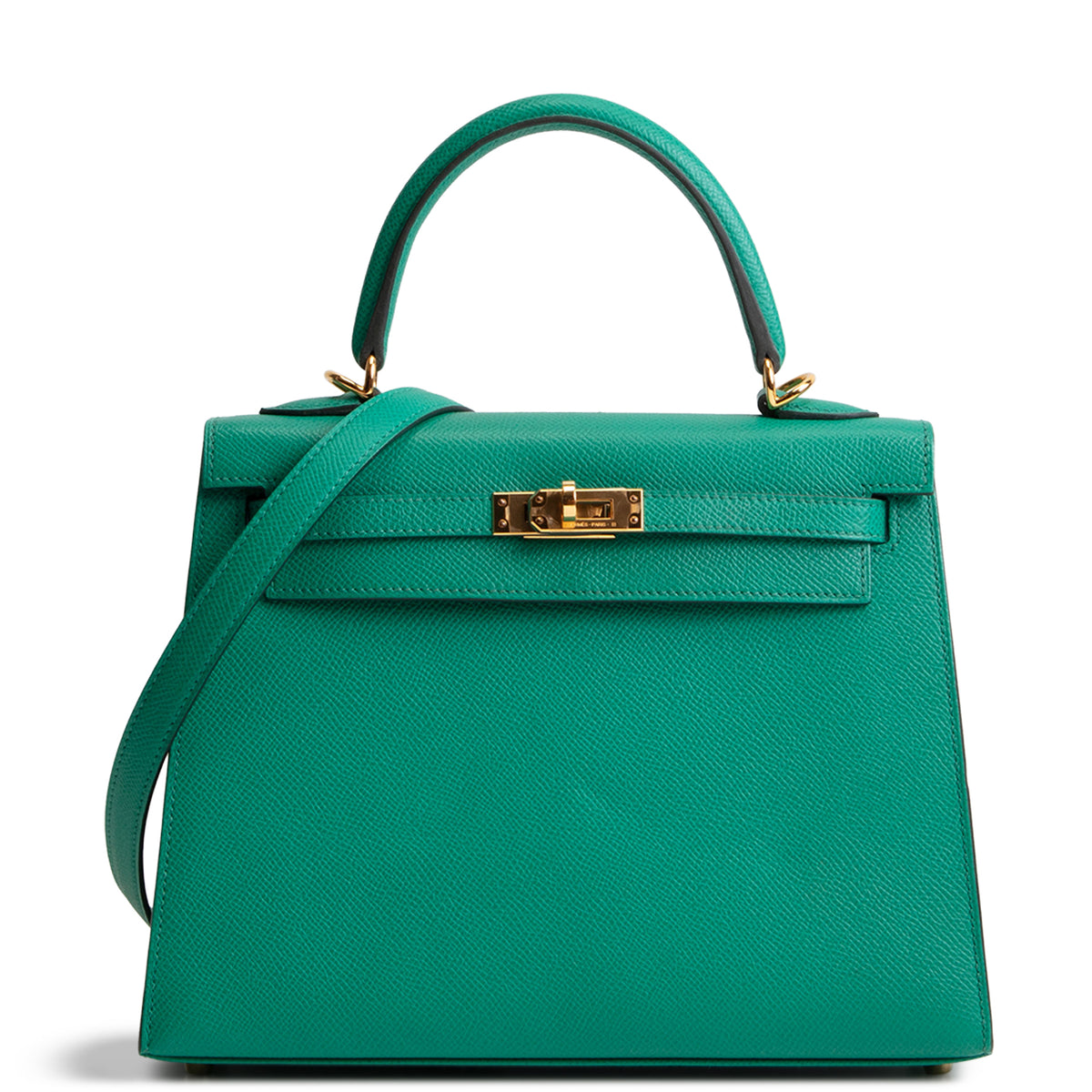 HERMES Kelly 25 Epsom Sellier - Vert Jade