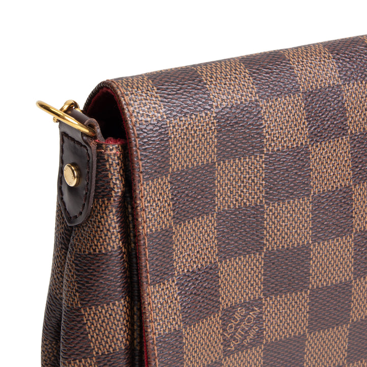 LOUIS VUITTON Damier Ebene Favorite MM Shoulder Bag