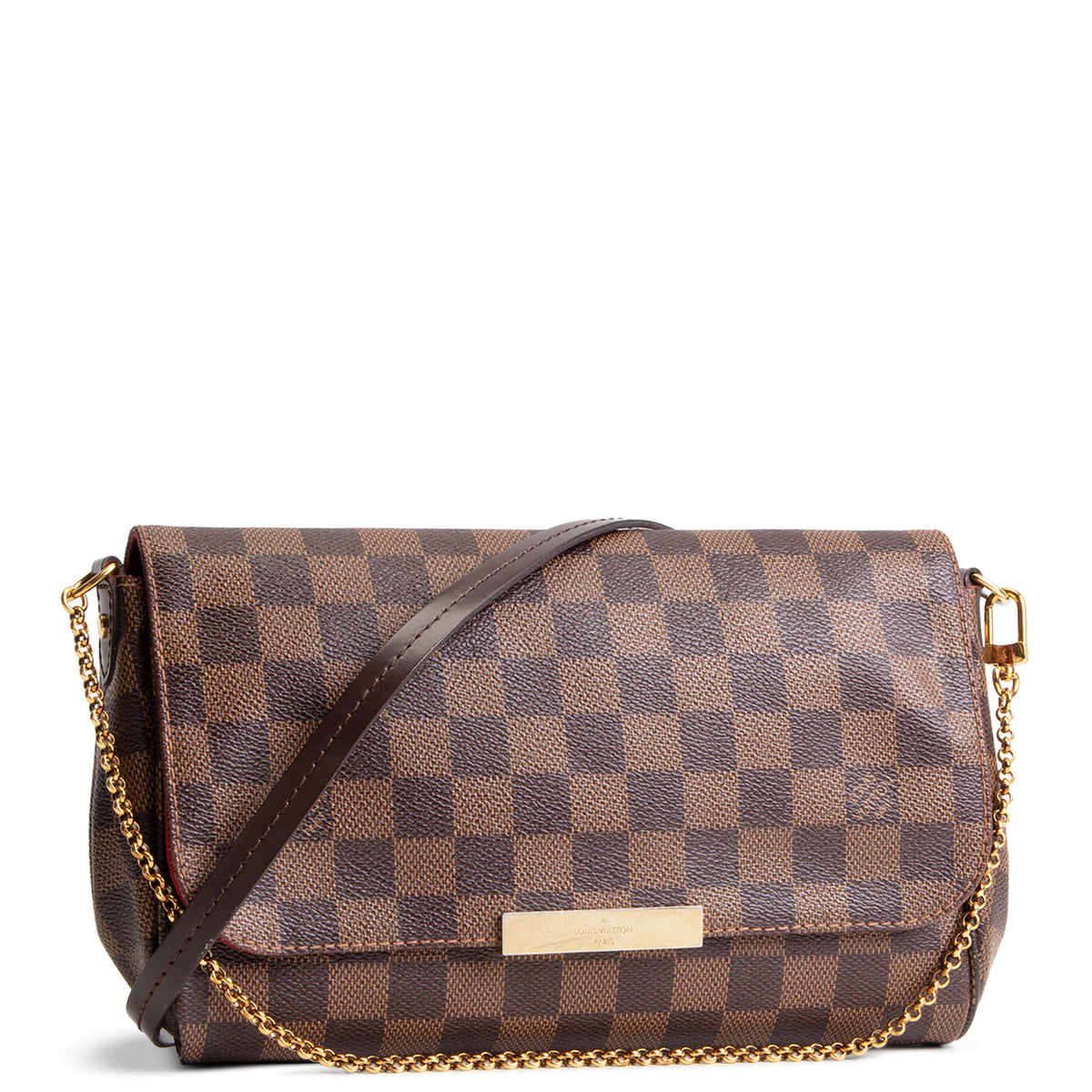 LOUIS VUITTON Damier Ebene Favorite MM Shoulder Bag