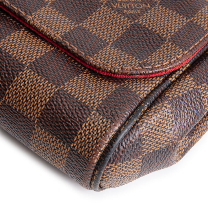 LOUIS VUITTON Damier Ebene Favorite MM Shoulder Bag