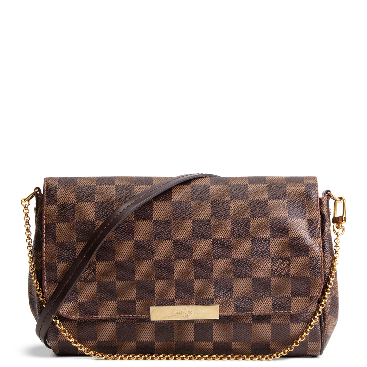 LOUIS VUITTON Damier Ebene Favorite MM Shoulder Bag