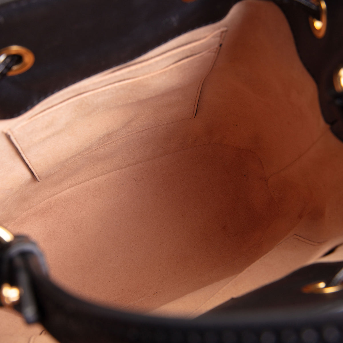 GUCCI Suede Ophidia Bucket Bag - Black