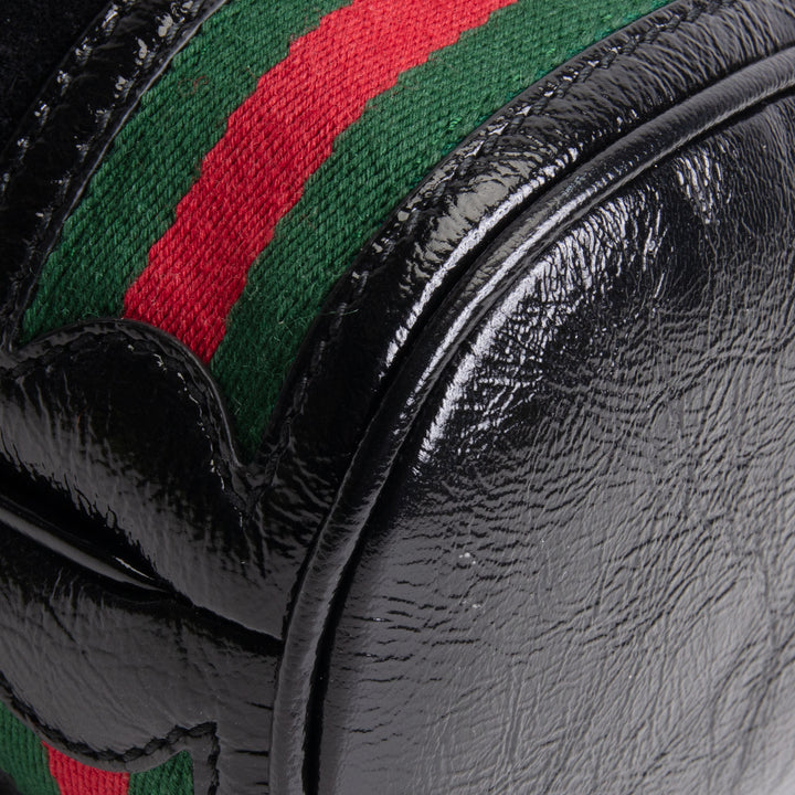 GUCCI Suede Ophidia Bucket Bag - Black