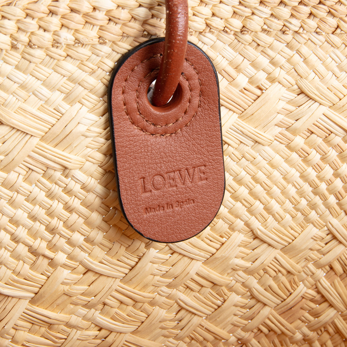 LOEWE Medium Raffia Anagram Basket Tote - Neutral
