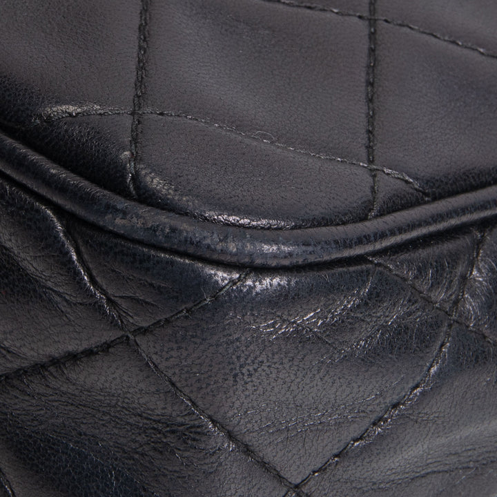 CHANEL Vintage Quilted Bijoux Camera Bag - Black