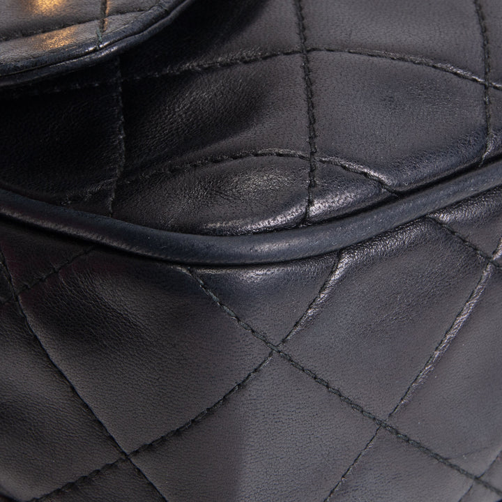 CHANEL Vintage Quilted Bijoux Camera Bag - Black