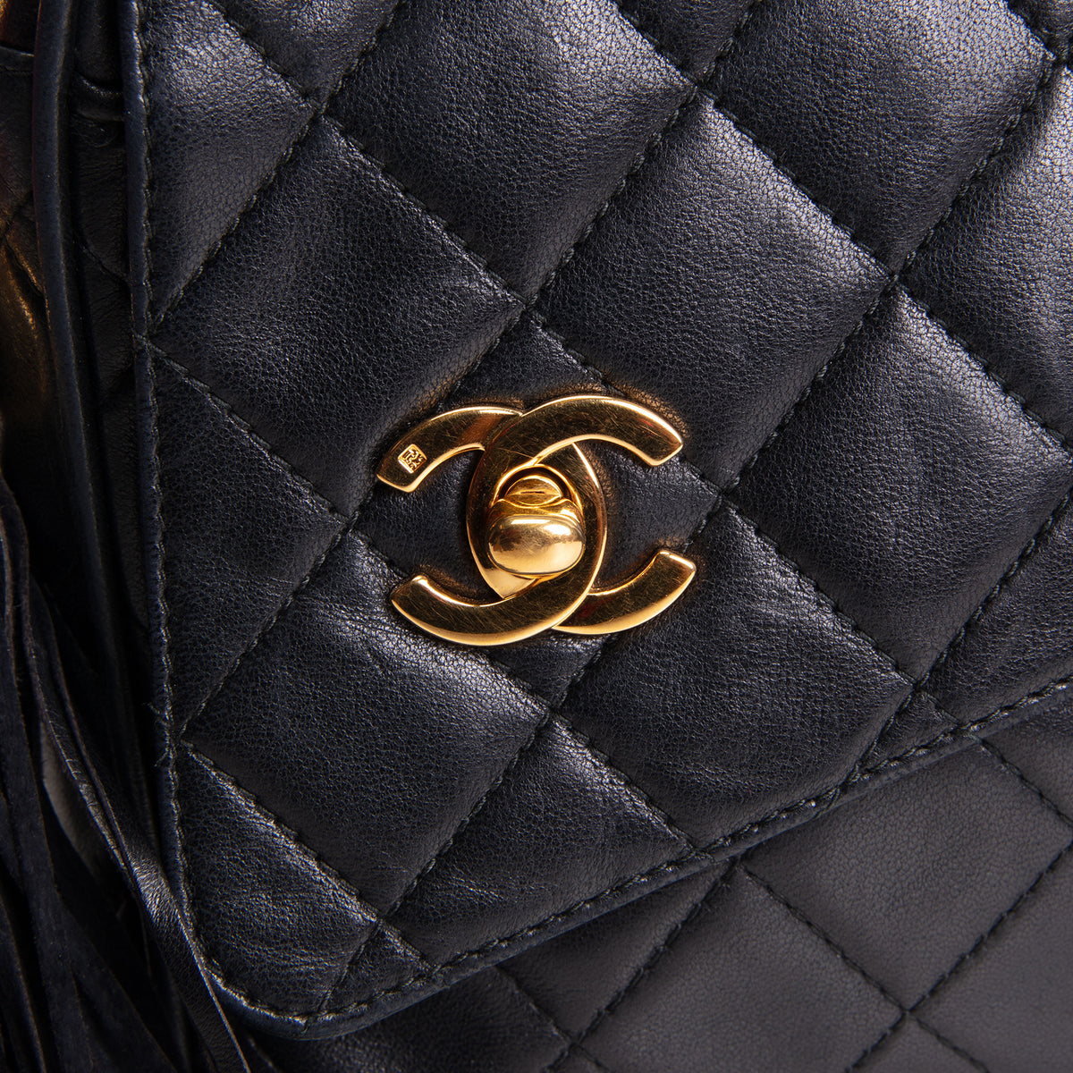 CHANEL Vintage Quilted Bijoux Camera Bag - Black