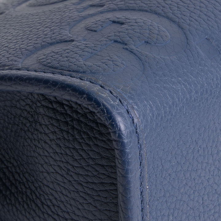 GUCCI Pluma Calfskin Jumbo GG Embossed Pouch