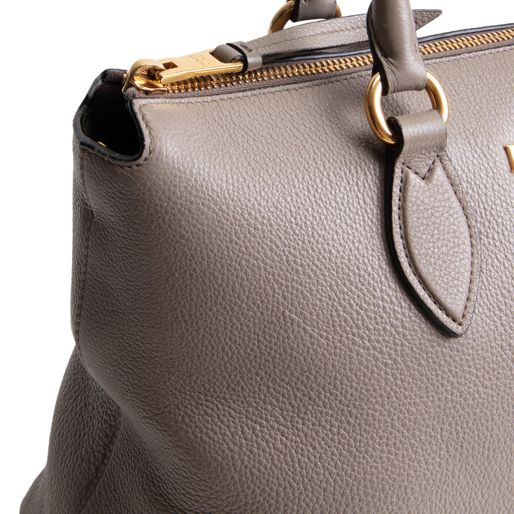 PRADA Vitello Daino Leather Shoulder Bag