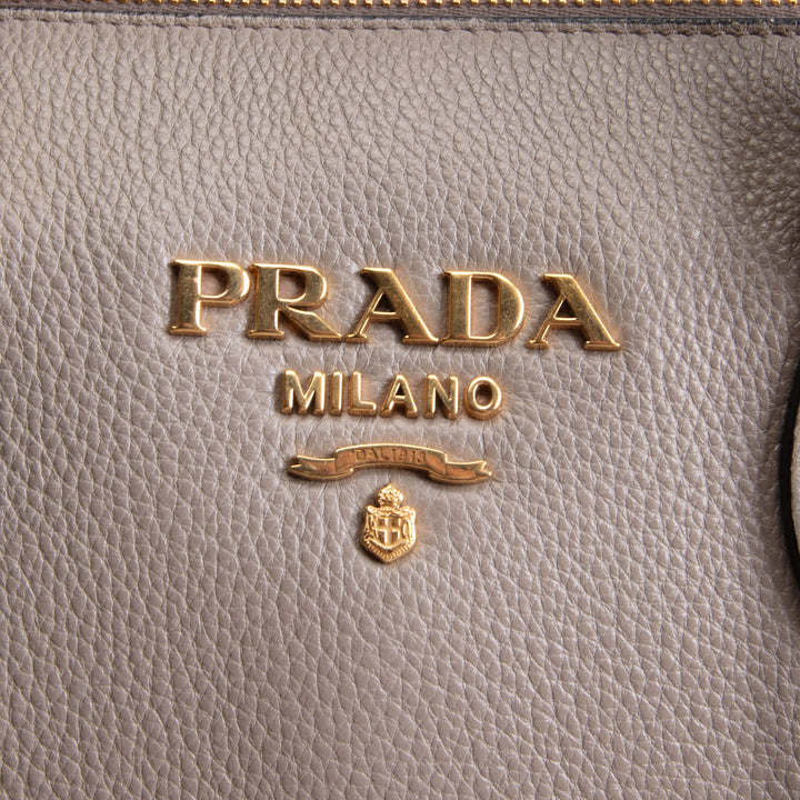 PRADA Vitello Daino Leather Shoulder Bag