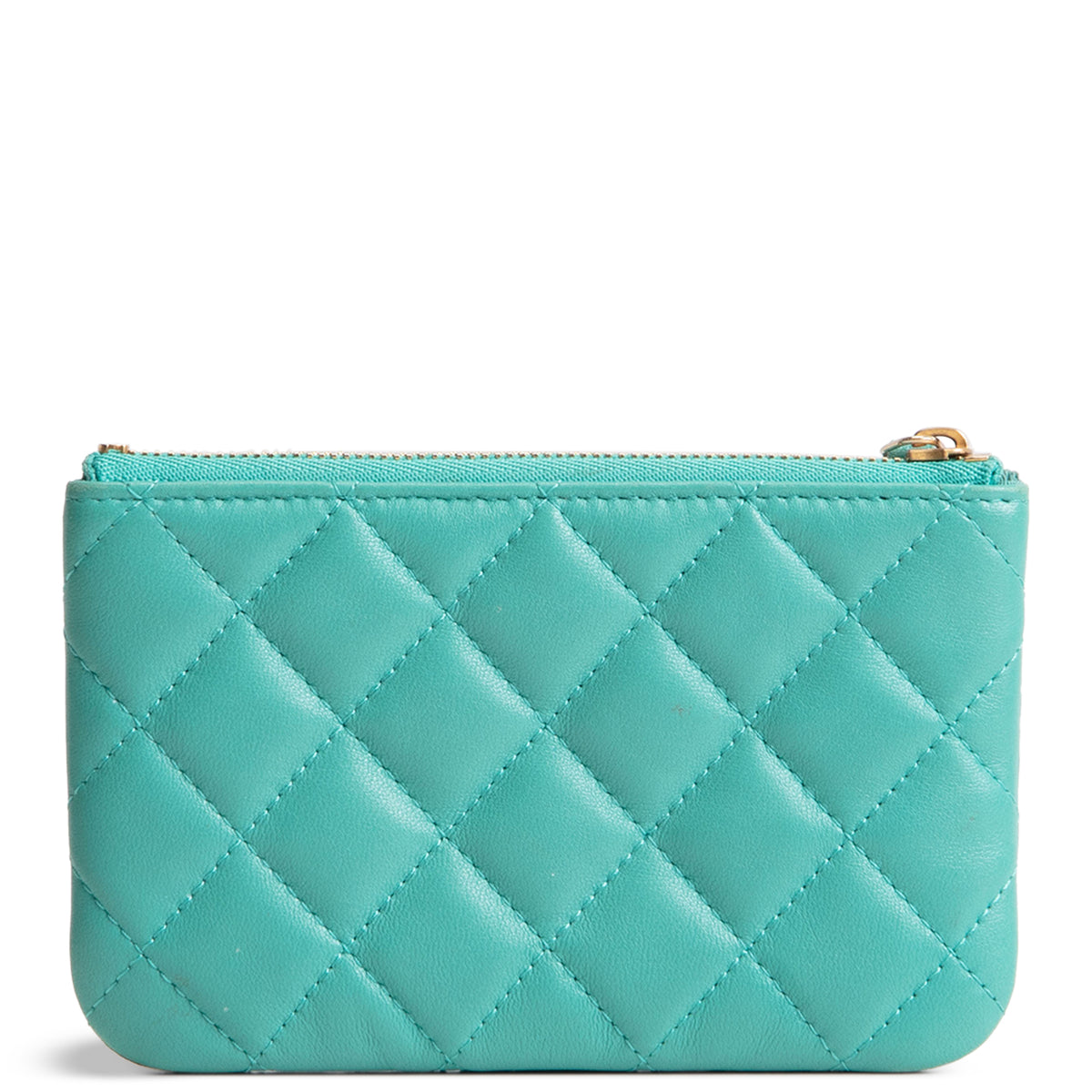 CHANEL Lambskin Quilted Small Cosmetic Pouch