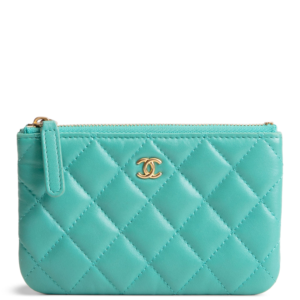 CHANEL Lambskin Quilted Small Cosmetic Pouch