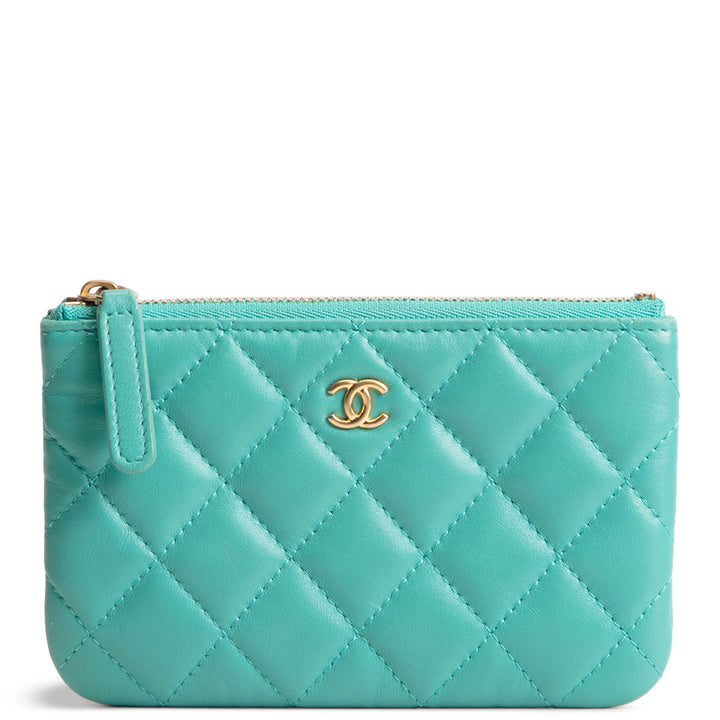 CHANEL Lambskin Quilted Small Cosmetic Pouch