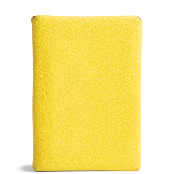 HERMES Calvi Duo Card Holder - Yellow