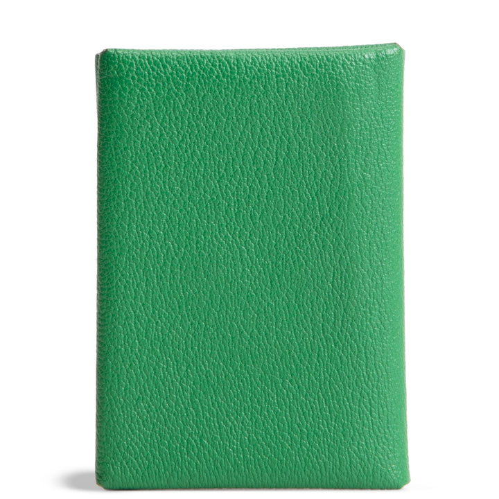 HERMES Calvi Duo Card Holder - Green