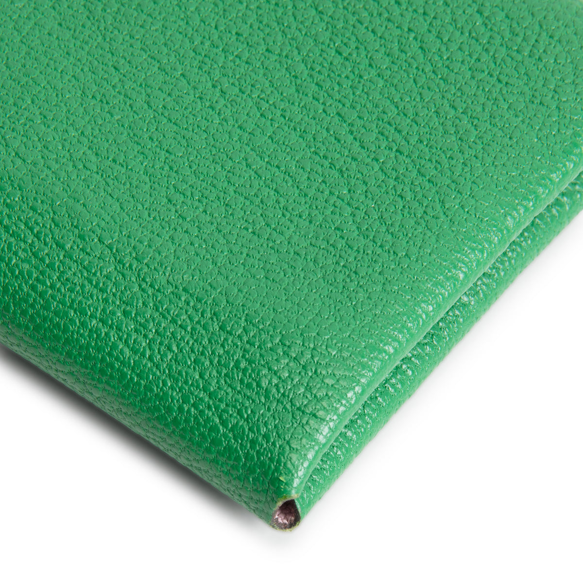 HERMES Calvi Duo Card Holder - Green