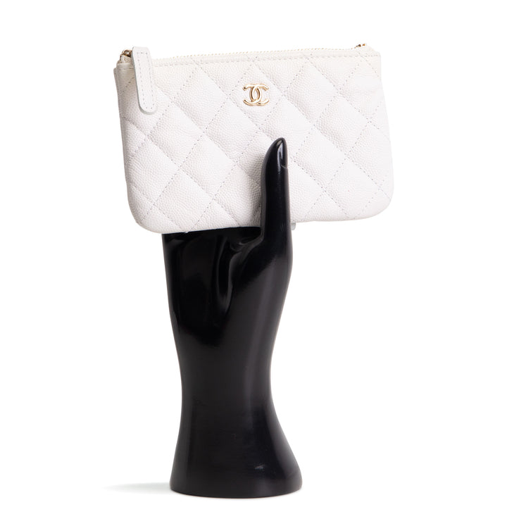 CHANEL Caviar Quilted Small Cosmetic Pouch