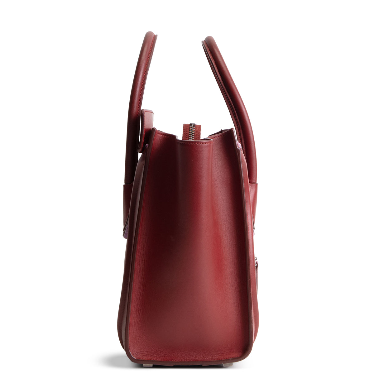 CELINE Leather Luggage Tote - Dark Red OUTLET FINAL SALE