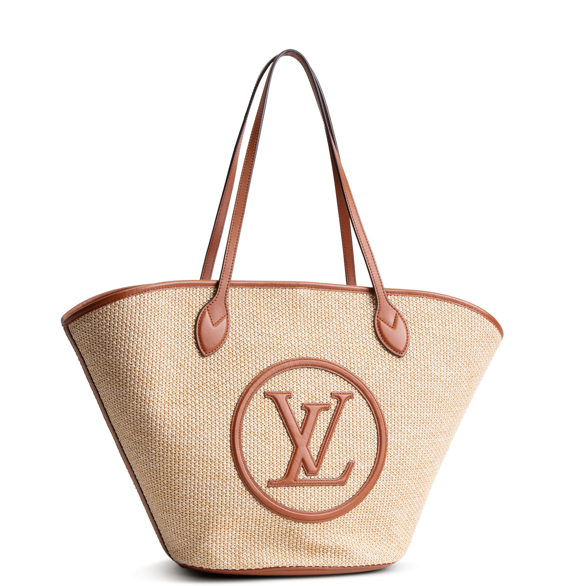 LOUIS VUITTON Raffia Saint Jacques Tote GM