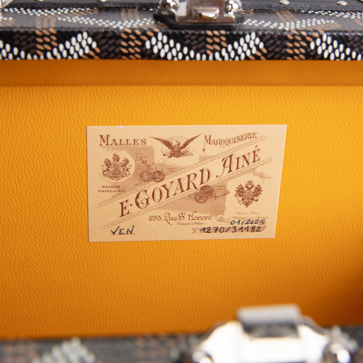 GOYARD Goyardine Saigon Mini Trunk - Black