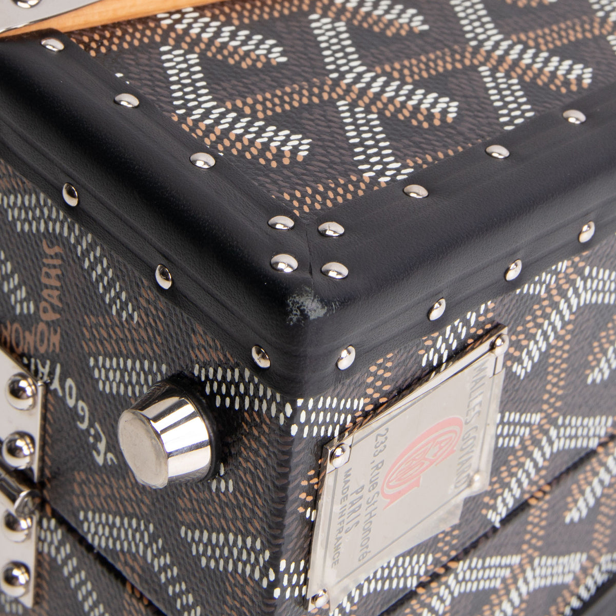 GOYARD Goyardine Saigon Mini Trunk - Black