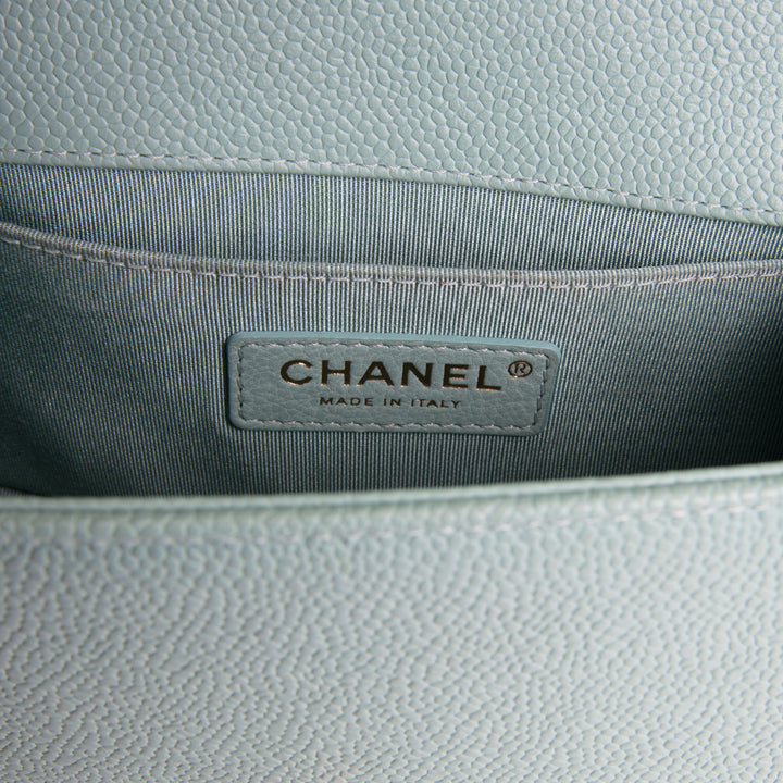 CHANEL Caviar Small Boy Bag - Tiffany Blue