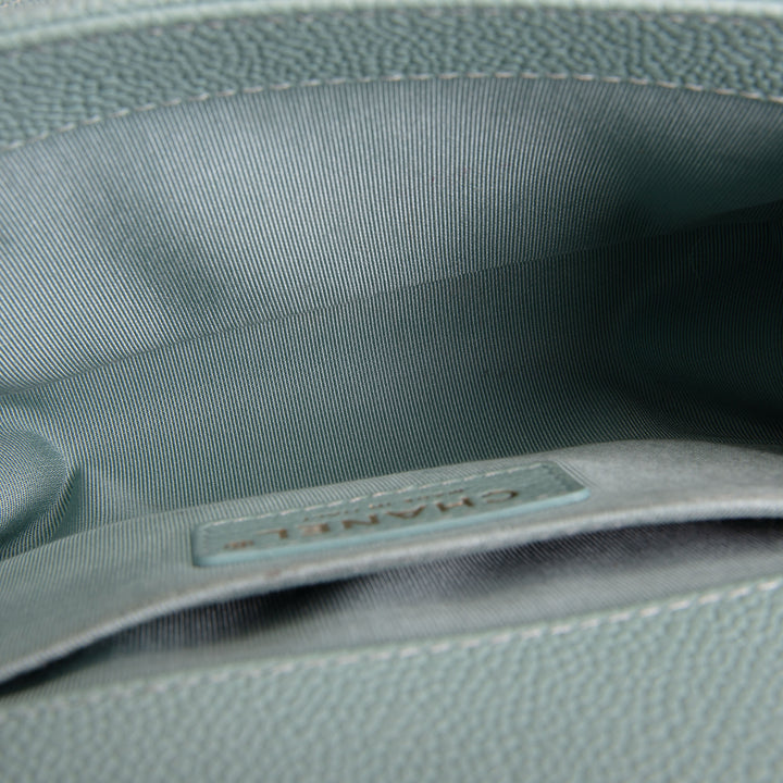CHANEL Caviar Small Boy Bag - Tiffany Blue