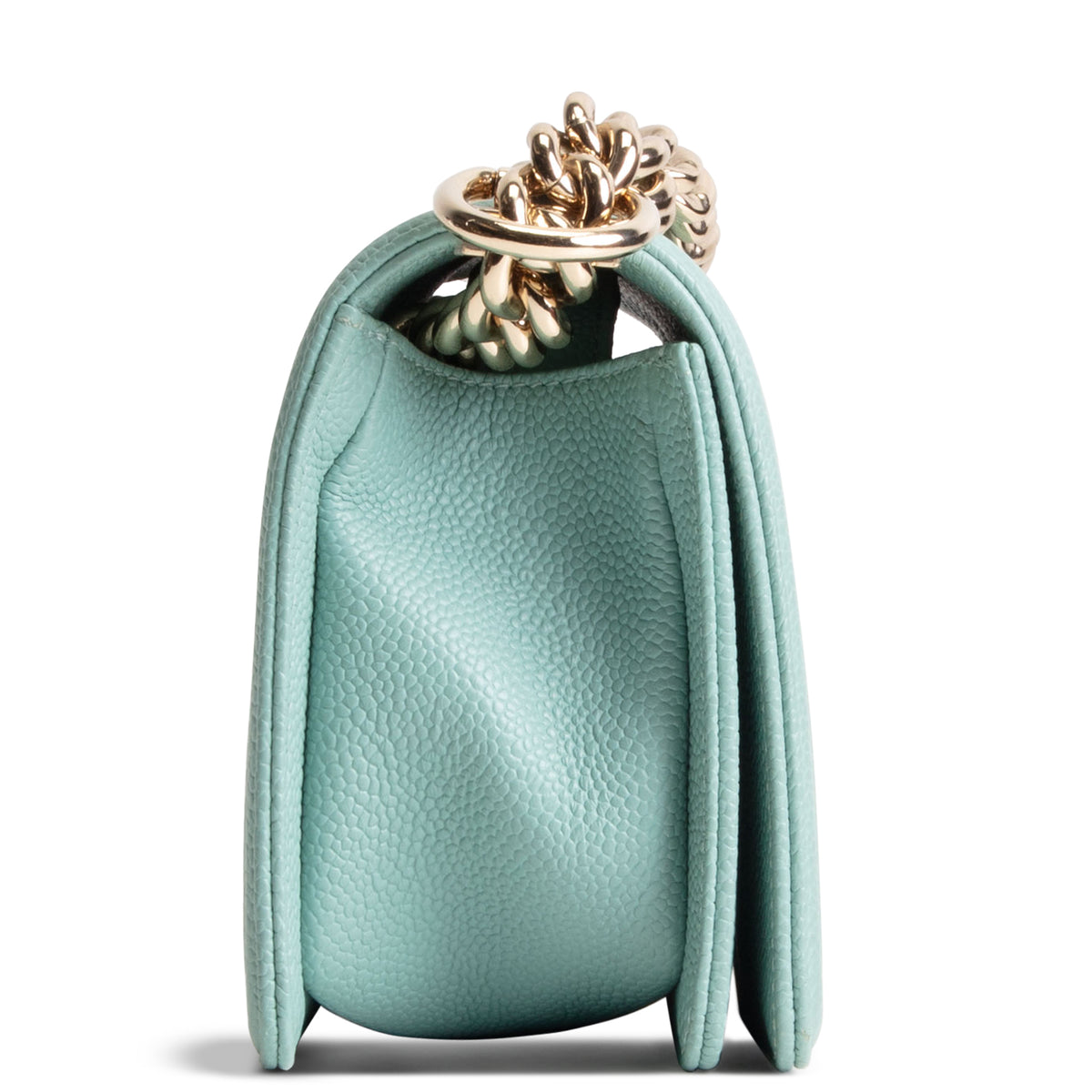 CHANEL Caviar Small Boy Bag - Tiffany Blue