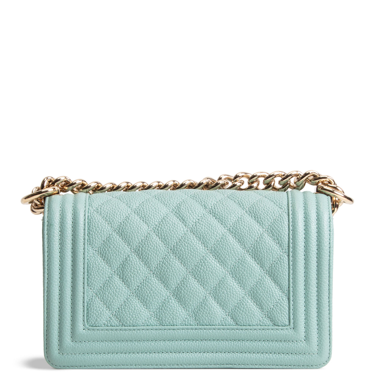 CHANEL Caviar Small Boy Bag - Tiffany Blue