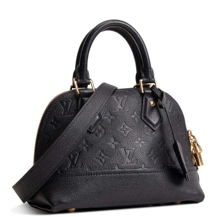 LOUIS VUITTON Monogram Empreinte Neo Alma BB - Black