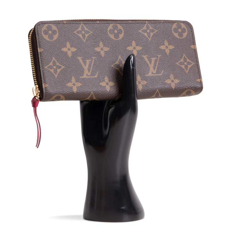 LOUIS VUITTON Monogram Clemence Wallet - Fuchsia