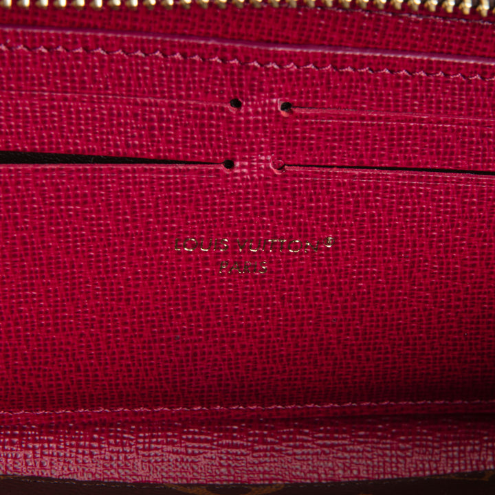LOUIS VUITTON Monogram Clemence Wallet - Fuchsia
