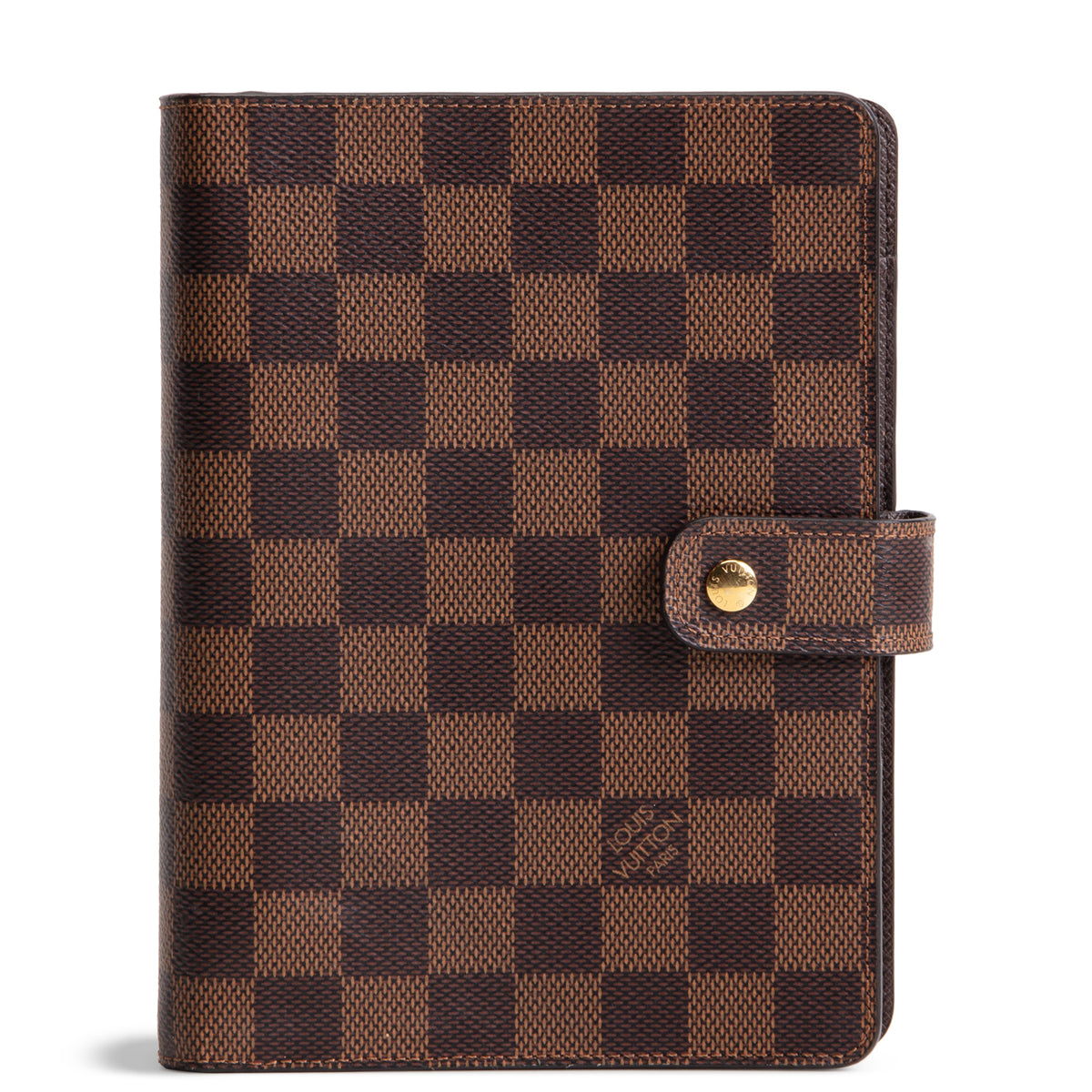 LOUIS VUITTON Damier Ebene Medium Ring Agenda Cover
