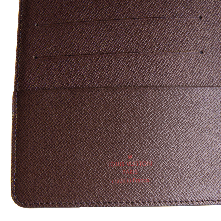 LOUIS VUITTON Damier Ebene Medium Ring Agenda Cover