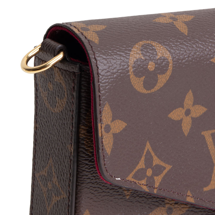 LOUIS VUITTON Felicie Pochette Monogram - Brown