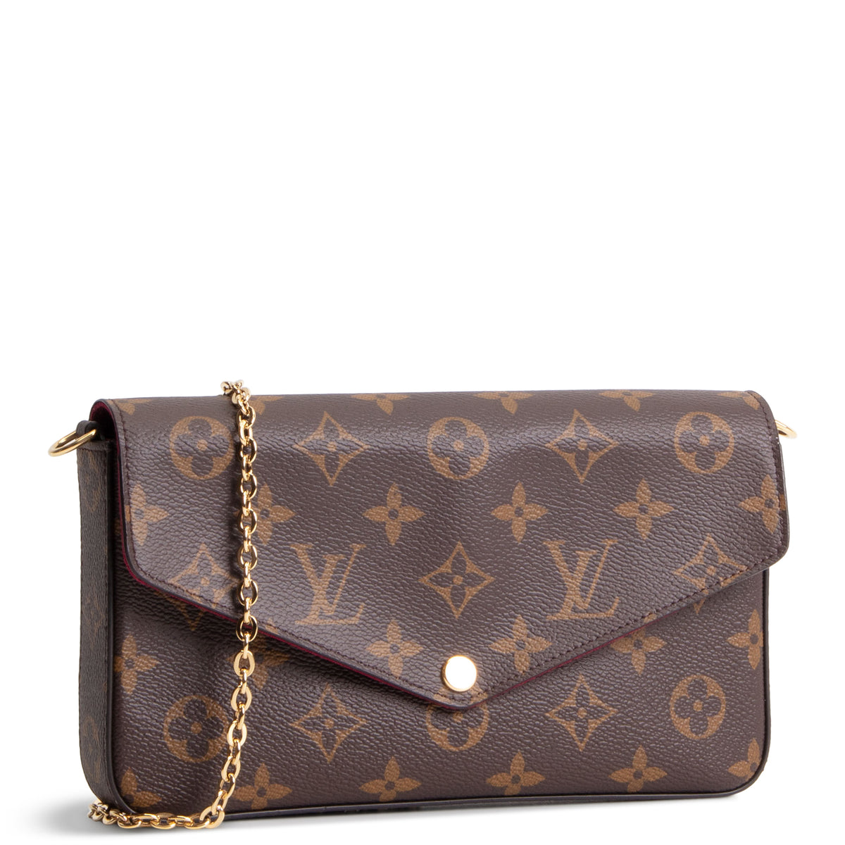 LOUIS VUITTON Felicie Pochette Monogram - Brown