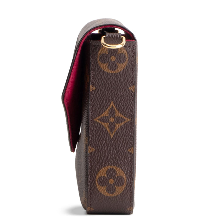 LOUIS VUITTON Felicie Pochette Monogram - Brown