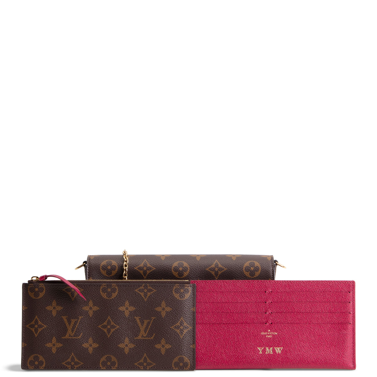 LOUIS VUITTON Felicie Pochette Monogram - Brown
