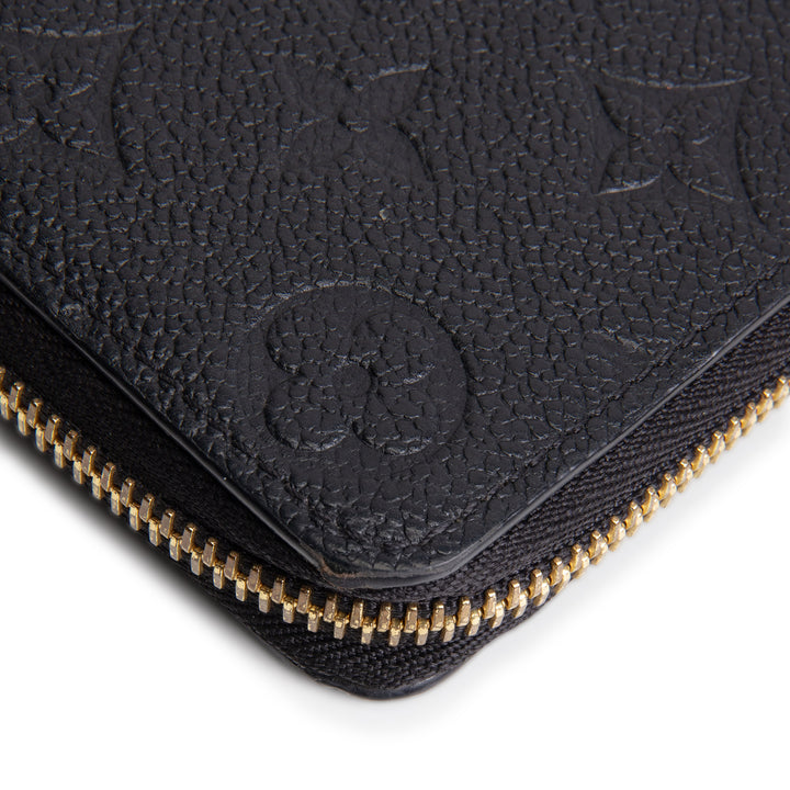 LOUIS VUITTON Monogram Empreinte Clemence Wallet - Black