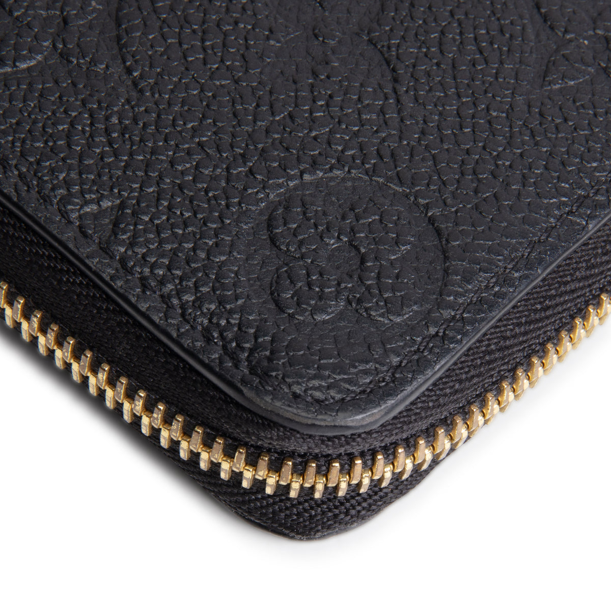 LOUIS VUITTON Monogram Empreinte Clemence Wallet - Black