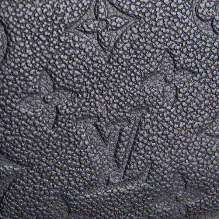 LOUIS VUITTON Monogram Empreinte Clemence Wallet - Black