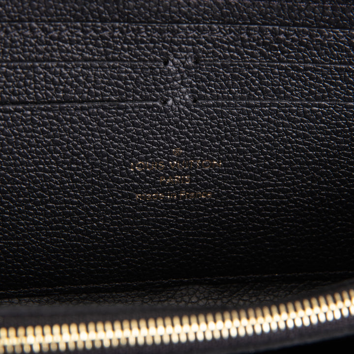 LOUIS VUITTON Monogram Empreinte Clemence Wallet - Black