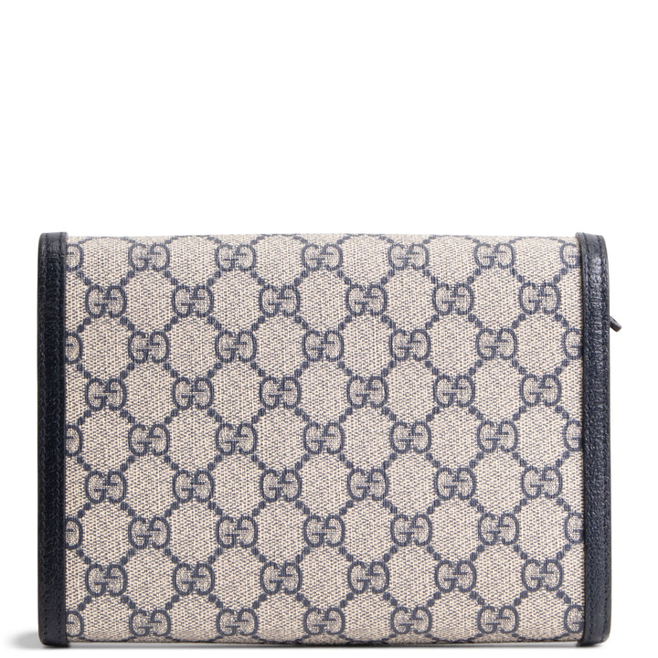GUCCI GG Supreme Dionysus Chain Wallet - Navy