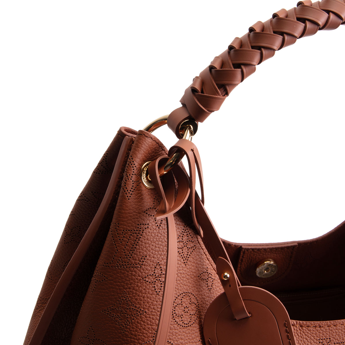LOUIS VUITTON Mahina Carmel Hobo - Cognac