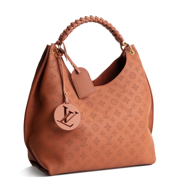 LOUIS VUITTON Mahina Carmel Hobo - Cognac