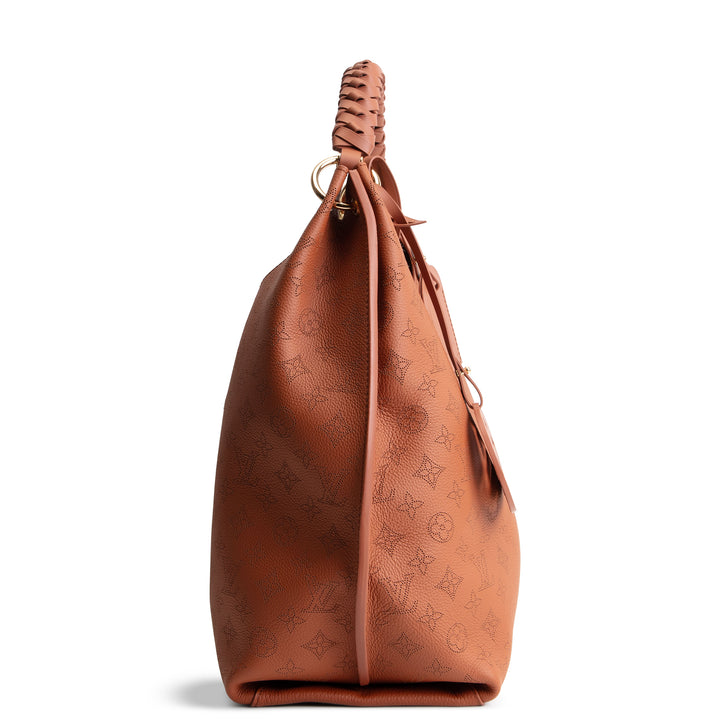 LOUIS VUITTON Mahina Carmel Hobo - Cognac