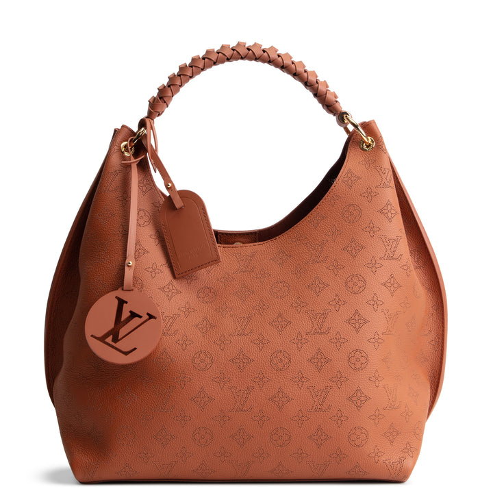 LOUIS VUITTON Mahina Carmel Hobo - Cognac